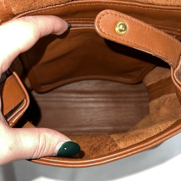 Coach Bantam Small Vintage Buckletrim #4152 British Tan Leather Backpack - Picture 11 of 12